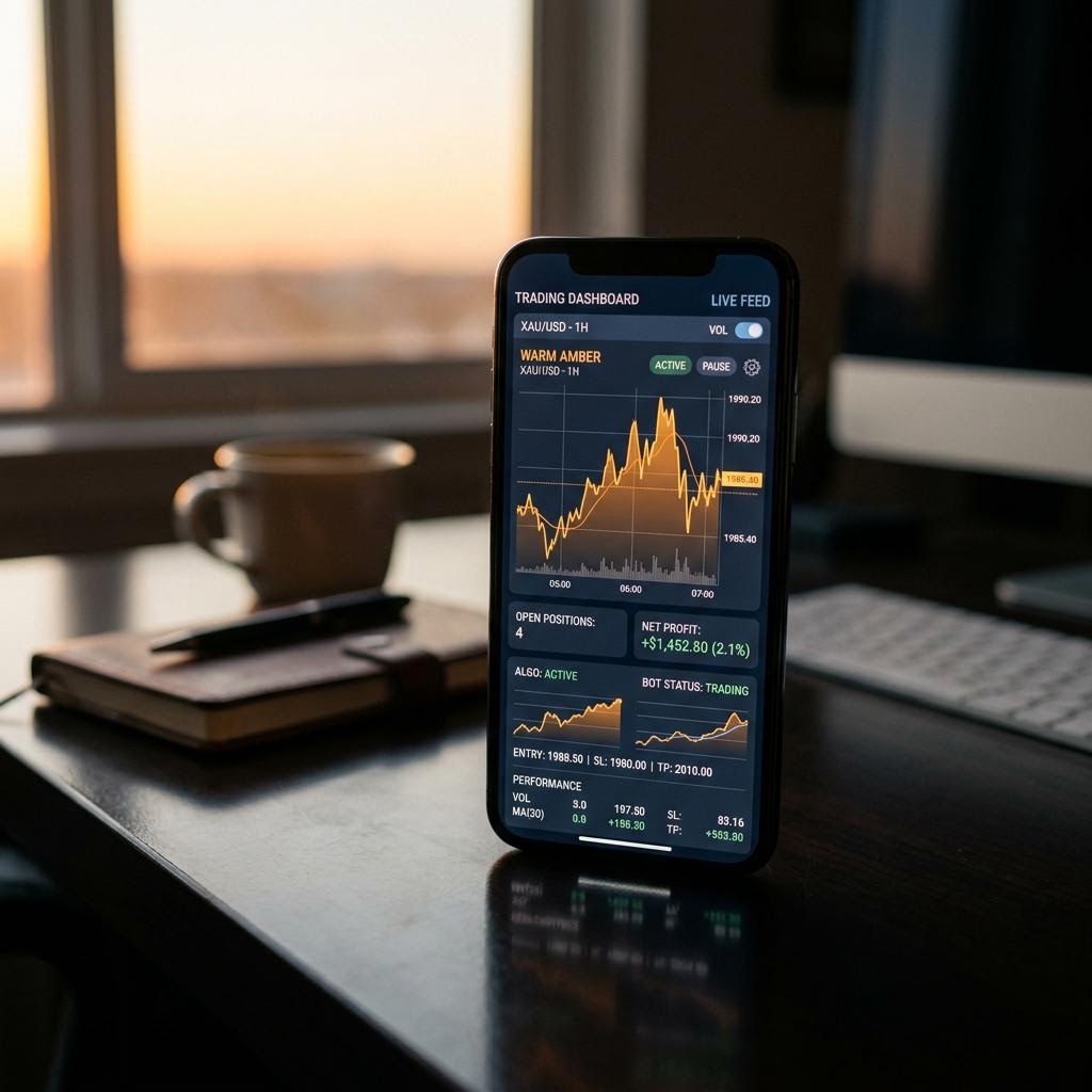 Choice Valorao mobile trading dashboard showing analytics